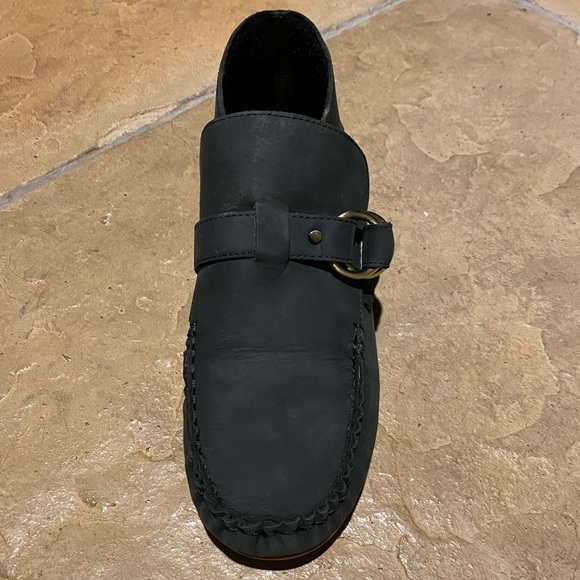 NIB Anthropologie Leather Fringe Moccasin Booties - Picture 4 of 10